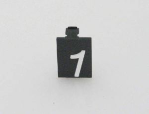 INSERT - SINGLE, FOR PUSH BUTTON TYPE 7069, WHITE CHARACTER (5)