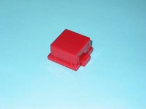 PRESSEL - FOR 7069 TYPE PUSH BUTTON, SQUARE, PLASTIC, RED