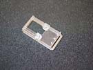 REAR HOUSING FOR DOUBLE PUSH BUTTON TYPE 7069 PUSH, BLACK, 1.5MM THICK
