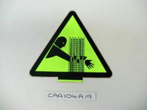 WARNING SHEAVE NOTICE