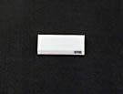 PRESSEL - FOR LM PUSH BUTTON, DOUBLE, PLASTIC, WHITE, HORIZONTAL (BLANK)