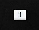 PRESSEL - FOR LM PUSH BUTTON, SINGLE, PLASTIC, WHITE, HORIZONTAL (MRK 2)
