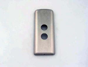 FACE PLATE FOR DOUBLE HALL BUTTON - SATIN S/S, OTIS LOGO W/O ARROWS