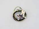 KEYSWITCH - CHROME, 250V, KEY REMOVABLE (DOM SH4), WIRING W/O WAGO CONNECTOR