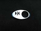 CHICKLET - FOR GEN 2, OVAL, CHROME SATIN,  W/BRAILLE  (MRK DC ON L/H)