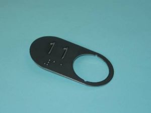 CHICKLET - FOR GEN 2 PREMIER, S/S BLACK BACKROUND W/BRAILLE (MRK 11 ON L/H)