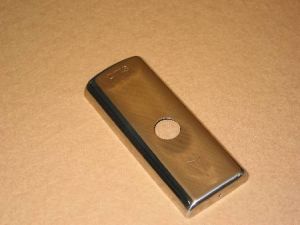 FACE PLATE FOR SINGLE HALL BUTTON - POLISHED S/S, OTIS LOGO WITH DOWN ARROW