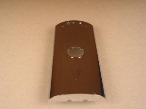 FACE PLATE FOR SINGLE HALL BUTTON - CHROME, OTIS LOGO WITH DOWN ARROW (CLIP FIXINGS)
