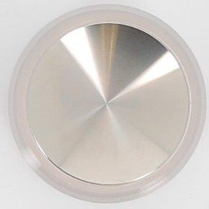 PUSH BUTTON - TYPE MCS, SATIN / UNPOLISHED / BRUSHED CHROME, WHITE ILLUMINATION