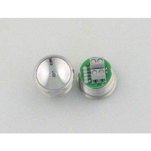 PUSH BUTTON - TERMINAL TYPE, CHROME, S/S, WHITE