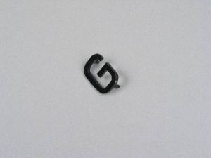INSERT - FOR TEMPO/SUB TYPE PUSH BUTTON, BLACK, LEGEND (G)