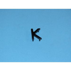 INSERT - FOR TEMPO/SUB TYPE PUSH BUTTON, BLACK, LEGEND (K)