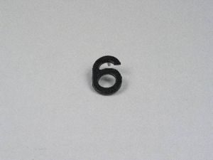 INSERT - FOR TEMPO/SUB TYPE PUSH BUTTON, BLACK, LEGEND (6 OR 9)