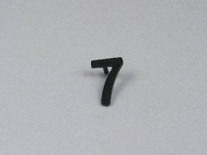 INSERT - FOR TEMPO/SUB TYPE PUSH BUTTON, BLACK, LEGEND (7)