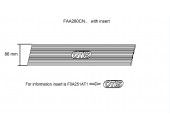 THRESHOLD BETWEEN COLUMN - WITH OTIS LOGO, FOR 900MM 2PCO PAX CAR DOOR