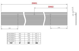ADDITIONAL DECORATIVE SILL PRIMA PLUS LATERAL OPENING OP900