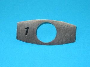 CHICKLET - VR TYPE, FOR OTIS2000 & GEN2, BLACK LEGEND, W/O BACK LIGHTING (MRK 1 ON L/H)