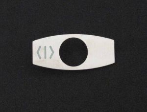 CHICKLET - VR TYPE, FOR OTIS2000 & GEN2, BLACK, WITH BACK LIGHTING (MRK DO ON L/H)