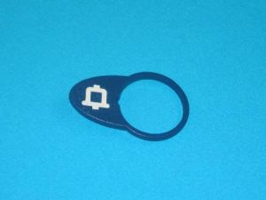 CHICKLET - BLUE WITH WHITE LEGEND (MRK ALARM ON L/H), FOR CRESCENDO /MEZZO/ALTO BUTTONS