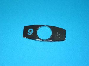 CHICKLET - CHROME, S/S, W/BRAILLE (MRK 9 ON L/H)