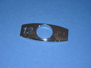 CHICKLET - CHROME, S/S, W/BRAILLE (MRK 12 ON L/H)