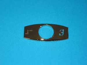 CHICKLET - BRASS, S/S, W/BRAILLE (MRK 3 ON R/H)
