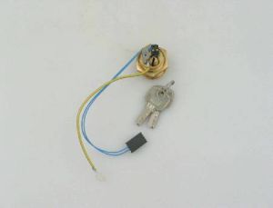 KEYSWITCH - BRASS, 24V, KEY TRAPPED, W/O SPRING RETURN, (DOM SH1), WITH WAGO CONNECTOR