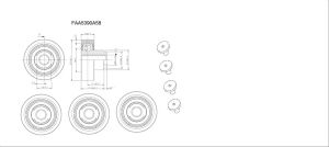 KIT OF COUNTER ROLLER FOR TECHNA landing door, Lateral Opening, EI120 fire code