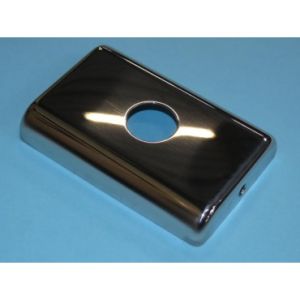 FACE PLATE FOR HALL OPTION BOX - POLISHED S/S, SINGLE, W/O LOGO