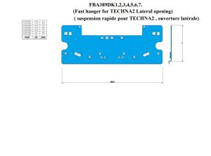 HANGER (FAST), TECHNA LANDING CENTRAL OPENING, LATERAL OPENING OP800