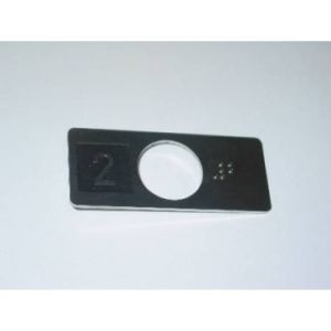 CHICKLET STAINLESS STEEL (VR) WITH BRAILLE 2