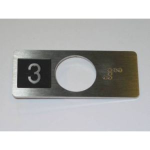 CHICKLET STAINLESS STEEL (VR) WITH BRAILLE 3