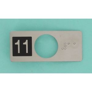 CHICKLET STAINLESS STEEL (VR) WITH BRAILLE 11