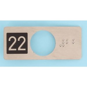 CHICKLET STAINLESS STEEL (VR) WITH BRAILLE 22