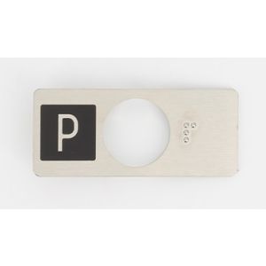 CHICKLET STAINLESS STEEL (VR) WITH BRAILLE P