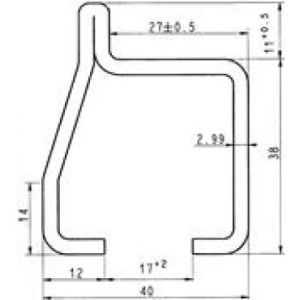 TRACK UPPER LANDING RETURN,LINE 35° LH