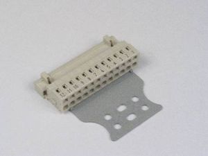 CONNECTOR - WAGO, HEADER,  12WAY, WITH CABLE TIE BRACKET