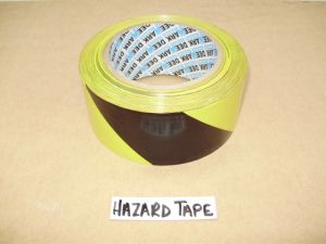 BLACK/YELLOW HAZARD TAPE