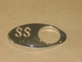 CHICKLET - FOR GEN 2, OVAL, CHROME MIRROR,  W/BRAILLE (MRK SS ON L/H)