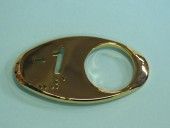 CHICKLET - FOR GEN 2, OVAL, MIRROR GOLD,  W/BRAILLE (MRK -1 ON L/H)