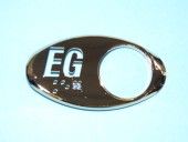 CHICKLET - FOR GEN 2, OVAL, MIRROR GOLD,  W/BRAILLE (MRK EG ON L/H)