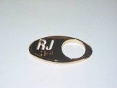 CHICKLET - FOR GEN 2, OVAL, MIRROR GOLD,  W/BRAILLE (MRK RJ ON L/H)