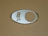CHICKLET 8 SATIN CHROME,WITH BRAILLE