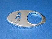CHICKLET - FOR GEN 2, OVAL, CHROME SATIN, WITH BRAILLE (MRK A ON L/H)