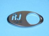 CHICKLET - FOR GEN 2, OVAL, CHROME SATIN, WITH BRAILLE (MRK RJ ON L/H)