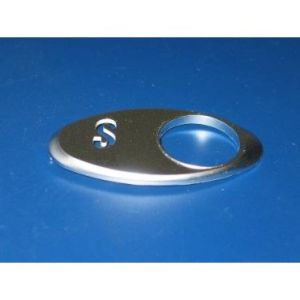 CHICKLET - FOR GEN 2, OVAL, SATIN CHROME, W/O BRAILLE (MRK S)*SPECIAL